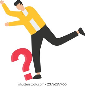 Business mistake or accident, insurance, disaster suddenly happened without warning or risk and danger in investment

