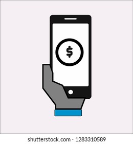 business  mobile vector icon
