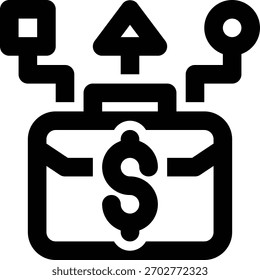 Modelo de negocio, Diversificación de negocios, Icono de esquema de asignación de capital