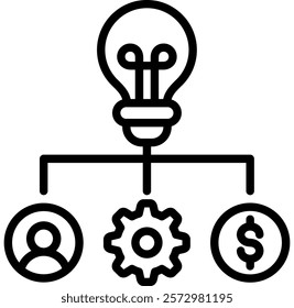 Business Model Icon Element For Design