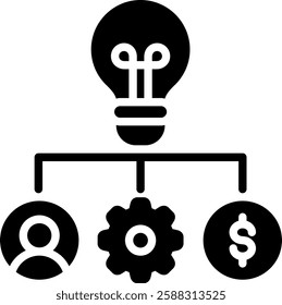 Business Model Icon Element For Design