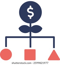 Business Model Icon Element For Design And Vector