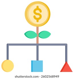 Business Model Icon Element For Design And Vector