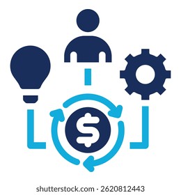Business Model Icon Element For Design