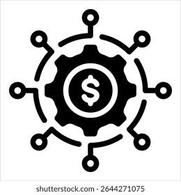 Elemento de icono de modelo de negocio para diseño