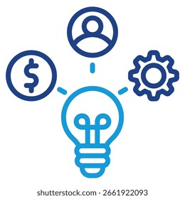 Elemento Ícone Do Modelo De Negócios Para Design