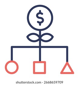 Business Model Icon Element For Design And Vector