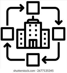 Elemento Ícone Do Modelo De Negócios Para Design