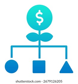 Elemento De Ícone Do Modelo De Negócios Para Design E Vetor