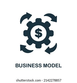 Business Model icon. Monochrome simple Business Model icon for templates, web design and infographics