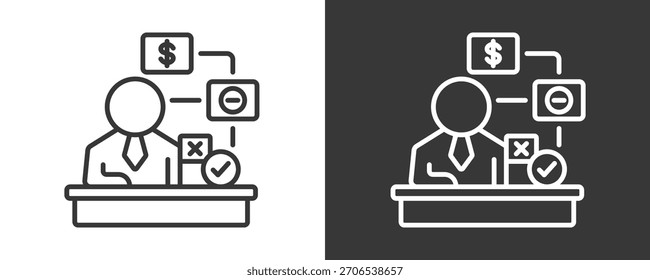 Colección De Vector Del Conjunto Del Icono Del Modelo De Negocio Aislada En Blanco Y Negro