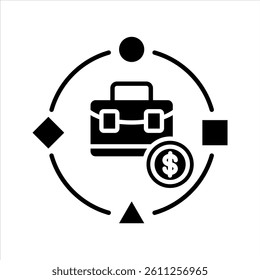 Business Model Icon. Simple Vector Glyph Illustration