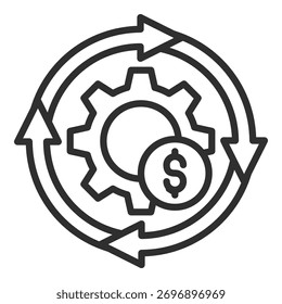 Business Model Icon Single Vector Collection