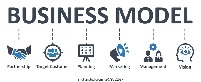 Business Model icon - vector illustration . business, marketing, planning, goal, vision, infographic, template, presentation, concept, banner, pictogram, icon set, icons .