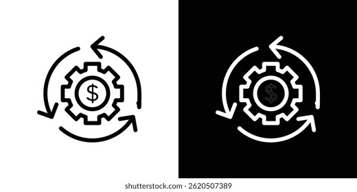 Business model icon vector, illustration logo template in trendy style
