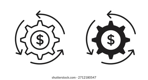 Geschäftsmodell-Symbol in Vektor. Logotyp