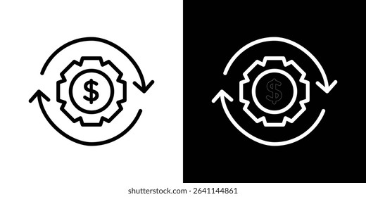 Business model icon vector simple element illustration editable