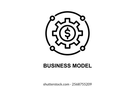 Business Model Isolated Vector, Icon Or Logo Sign Symbol Illustration