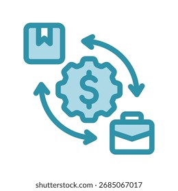 Modelo De Negócio Mini Ilustração Ícone Relacionar Com O Mercado De Capitais, Pesquisa De Mercado. Use Para O Desenvolvimento Moderno De Conceitos, Ui, Ux Web E Aplicativos.
