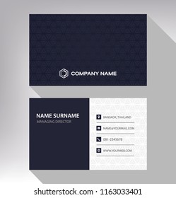 business model name card luxury Modern black white