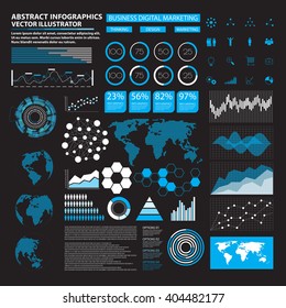 Business model set of infographics elements.vector