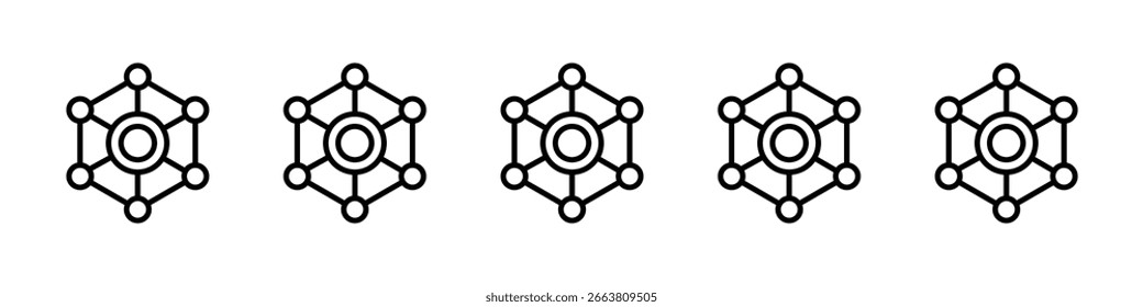 Business Modeling Icon Design, Logo, App, UI. Vektorgrafik, EPS