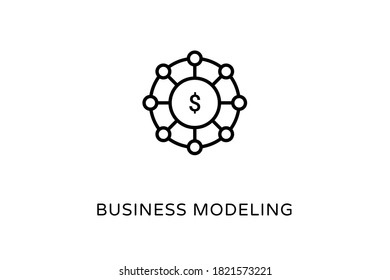Business Modeling icon in vector. Logotype