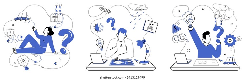 Business modeling vector illustration. In business universe, modeling is blueprint crafting success stories and financial fortresses Designing business model is akin to sculpting structure withstands