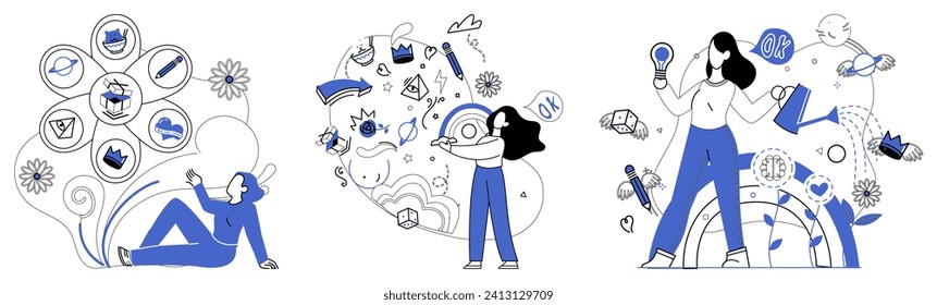 Business modeling vector illustration. A well-crafted business model is compass guiding projects through labyrinth financial analysis Planning is anchor securing ship business in unpredictable water