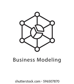 Business Modeling Vector Line Icon