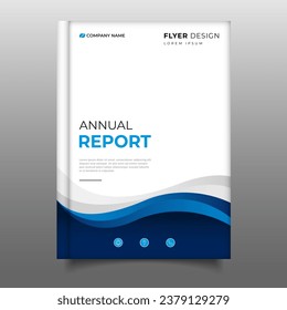 Business modern Annual report cover template design