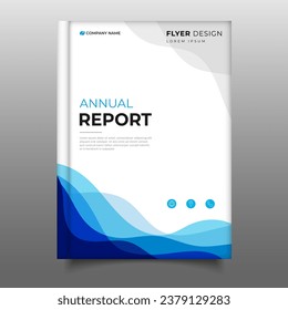 Business modern Annual report cover template design