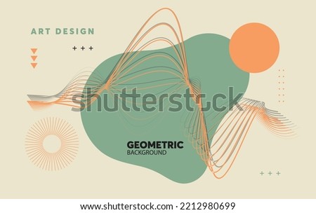 Business modern banner vector template. Business abstarct template. Geometric shapes, vector minimal modern design with retro color