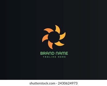 Business modern brand logo design 