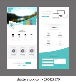 Business Modern Clean One Page Website Design