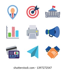 Business modern color icon pack set 3. Vector eps 10 elements