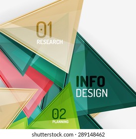Business modern colorful geometric infographics, abstract compositions