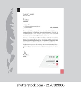 Business Modern company letterhead Design Template
