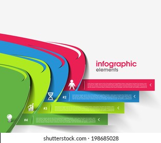 Business Modern Design Infographic Vector Banner Background.