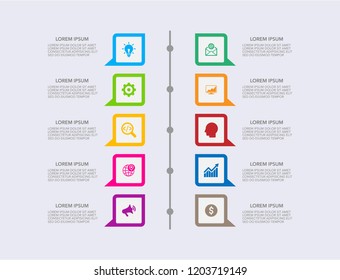 Business modern infographic. vector infographics timeline design template. step set. vector illustration. colorful