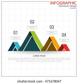 Business modern infographics elements options banner. Presentation diagram template flat design vector. Abstract layout for website design marketing and advertising.