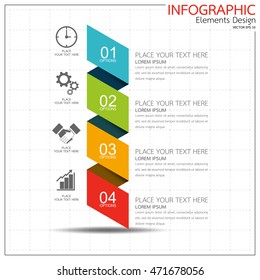 Business modern infographics elements options banner. Presentation diagram template flat design vector. Abstract layout for website design marketing and advertising.