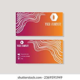 Business Modern Name Card, Luxury Business Card Template Vector File