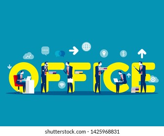 Business modern people. Concept buisness vector illustration, Group of people, Flat business character style, Lifestyles