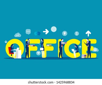 Business modern people. Concept buisness vector illustration, Group of people, Flat business character style, Lifestyles