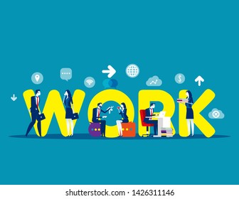 Business modern people. Concept buisness vector illustration, Group of people, Flat business character style, Lifestyles