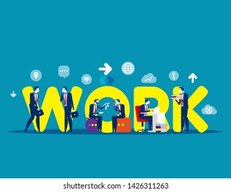 Business modern people. Concept buisness vector illustration, Group of people, Flat business character style, Lifestyles