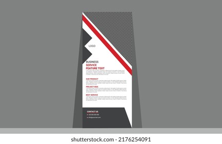 business modern roll up banner design template simple clear and easy