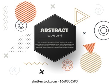Business modern website banner vector template. Business abstarct template. Geometric shapes, vector minimal modern design