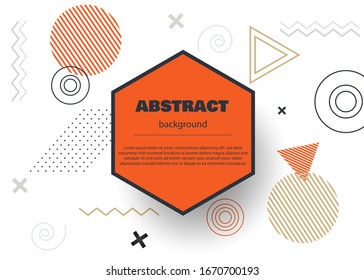 Business modern website banner vector template. Business abstract template. Geometric shapes, vector minimal modern design